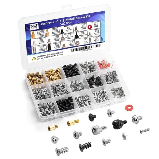 502 Pieces Basic Computer Screw Kit