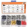 Helifouner 360 Pieces Computer Standoffs Screws Assortment Kit For Hard Drive Computer Case Motherboard Fan Power Graphics