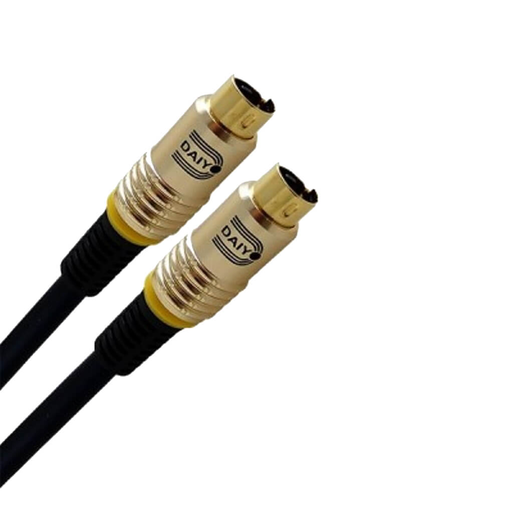 S-Video Cable SVHS 4-Pin Male To 4-Pin Male - 5 Feet - K One Cable Sv-105