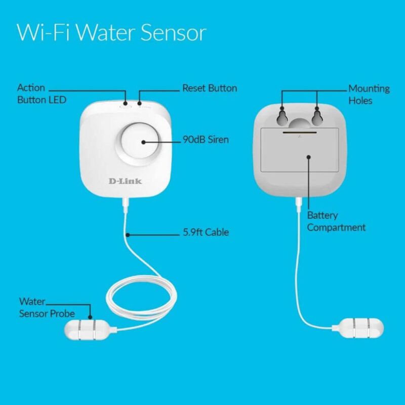DLink WiFi Water Leak Sensor And Alarm I.T. Megabyte Computers