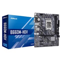 ASRock Intel B660M-HDV Socket LGA 1700, DDR4 Micro ATX Gaming Motherboard