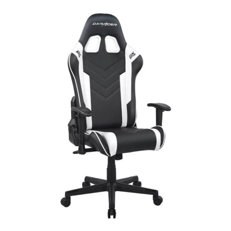 Chaise Gaming DXRacer Prince P132 - Simili Cuir Rose Et Blanc - Neuf