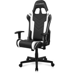 DXRacer Prince Series P132 Gaming Chair – Black & White - Image 3
