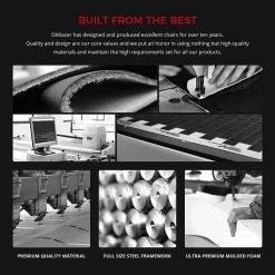 DXRacer Prince Series P132 Gaming Chair – Black & White - Image 7