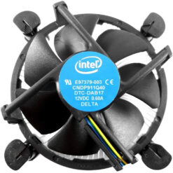 Intel CPU Cooler With Aluminum Heatsink 3.5-Inch Fan For Intel Core i3 i5 i7 i9 Socket 1151 1150 1155 1156 Desktop PC Computer