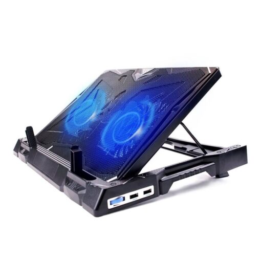 JM MAXPRO Laptop Cooling Pad With 2 Speed Adjustable Quiet Cooling Fan For Gaming Notebook 15.6 inch To 19 inch