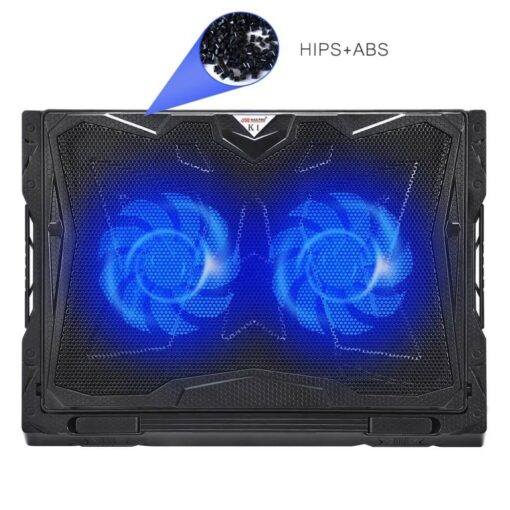 JM MAXPRO Laptop Cooling Pad With 2 Speed Adjustable Quiet Cooling Fan For Gaming Notebook 15.6 inch To 19 inch - Image 3