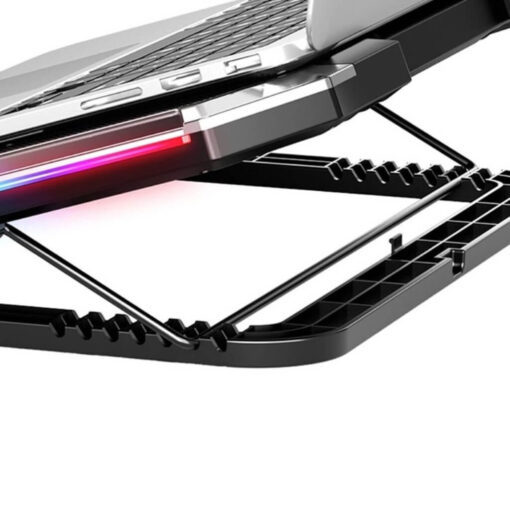 Nuoxi RGB Laptop Cooling Pad & Desktop Stand - Black - Image 4