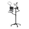 Upergo ZB-3 4 In 1 Movable Selfie Ring Light And Desktop Monitor Arm, Mic Stand, Phone Holder For up to 17 Laptop - Black