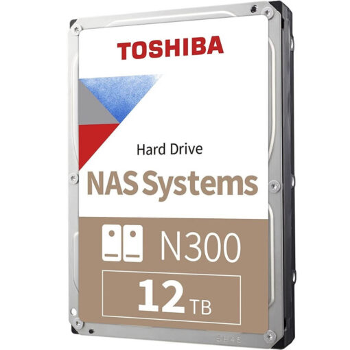 Toshiba N300 12TB NAS 3.5 Inch Internal Hard Drive CMR SATA 6 GBs 7200 RPM 256 MB Cache