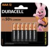 Duracell AAA Alkaline Batteries 12 Pack