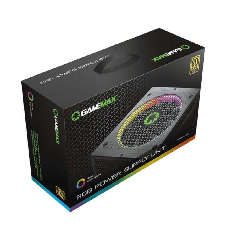 GameMax RGB 550W Gold Gaming Power Supply