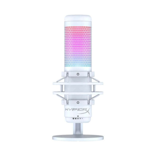 HyperX QuadCast S RGB USB Condenser Gaming Microphone For PC, PS5, PS4 and Mac - White