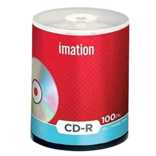 100 Pack Imation CD-R 52X 700MB 80Min Blank Media Recordable Data Disc