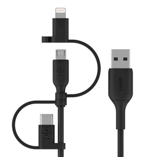 Belkin Boost Charge 3 in 1 Universal USB Cable 1m - Black