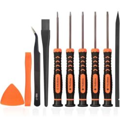 Cleaning Repair Tool Kit for PS4 PS5, TECKMAN TR9 Torx Security Screwdriver with PH00 PH0 PH1 Phillips Screwdriver Set