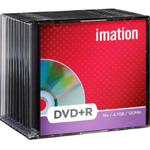 Imation DVD+R 16x 4.7GB 120Min Blank Disc With Slim Jewel Case