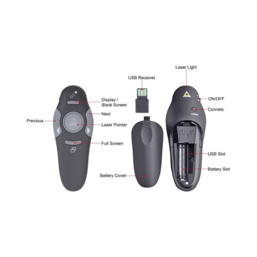 Wireless Presenter With Laser Pointer Up To 15 Meter Range