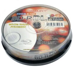 DataLife 50GB 6-10X BD-R DL Blu-ray Recordable Media Disc 10 Pack
