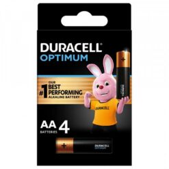 Duracell Optimum AA Alkaline Batteries 4 Pack