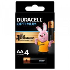 Duracell Optimum AA Alkaline Batteries 4 Pack
