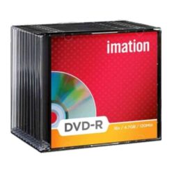 Imation DVD-R 16x 4.7GB 120Min Blank Disc With Slim Jewel Case