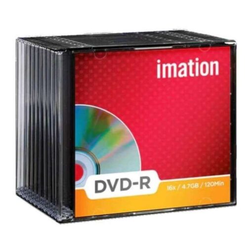 Imation DVD-R 16x 4.7GB 120Min Blank Disc With Slim Jewel Case