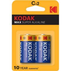 Kodak Max Super Alkaline C Batteries 2 Pack