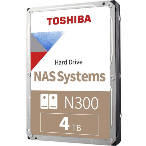 Toshiba N300 4TB NAS 3.5 Inch Internal Hard Drive CMR SATA 6 GBs 7200 RPM 256 MB Cache