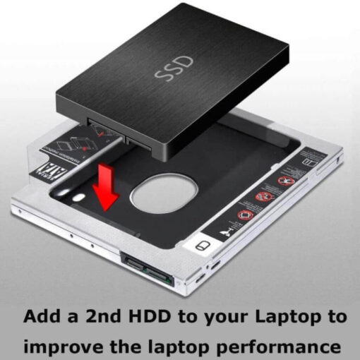 Universal 12.7mm Second HDD Caddy SATA 3.0 Hard Drive Adapter SSD HDD Hard Disk Enclosure Case For Laptop Optical Drive - Image 5