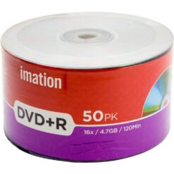 50 Pack Imation DVD+R 16x 4.7GB 120Min Blank Disc