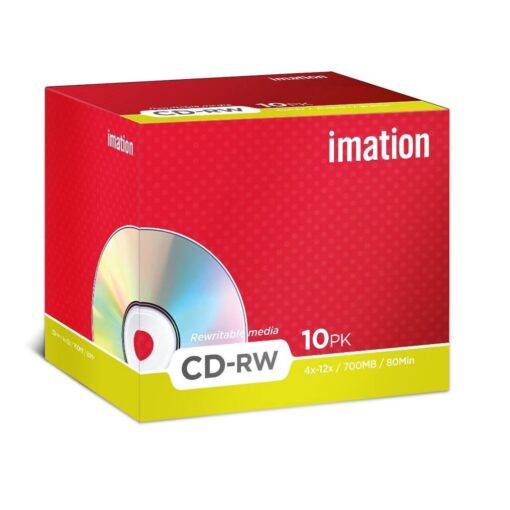 Imation CD-RW 700MB 4x-12x 80Min Blank Disc With Slim Jewel Case