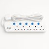 Total AC Power Extension 5 Sockets 3m Cord With Individual Switch