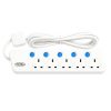 Total AC Power Extension 5 Sockets 3m Cord With Individual Switch