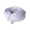 Telephone Extension Cord Cable Line White 20 Meter