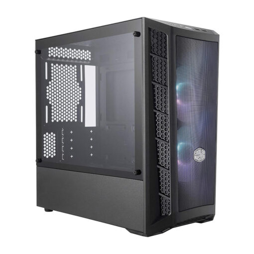 Cooler Master MasterBox MB311L Mesh Tower Tempered Glass Side Panel Case With 2 ARGB Fans - Black