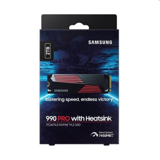 Samsung 990 Pro 2TB With Heatsink PCIe 4.0 NVMe M.2 Internal Gaming SSD