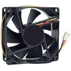 Computer Case Fan 80mm 3X3-Inch With 3-Pin Connector Black