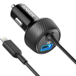 Anker PowerDrive 2 Car Charger Elite With Lightning Connector 24W Black