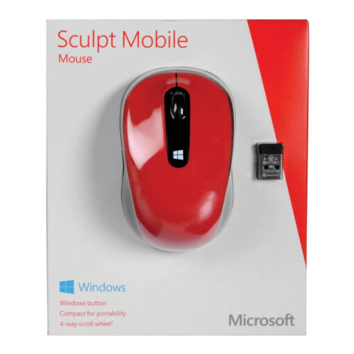 Microsoft Sculpt Mobile Mouse Flame Red