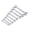 8 Pcs Double Open End Wrench Set Chrome Vanadium Steel In A Foldable Bag