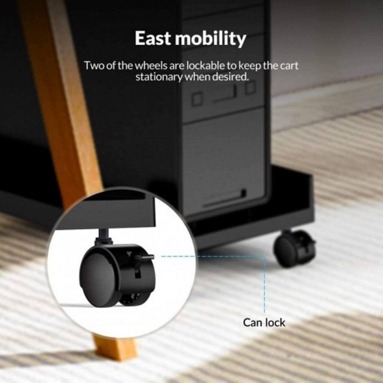 Orico Computer Tower Stand Mobile CPU Holder With Wheels