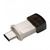 Transcend JetFlash 890 Dual Flash Drive USB-A USB-C Silver