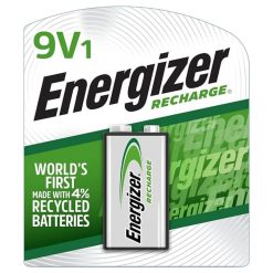 Energizer Recharge 9V Batteries 1 Pack