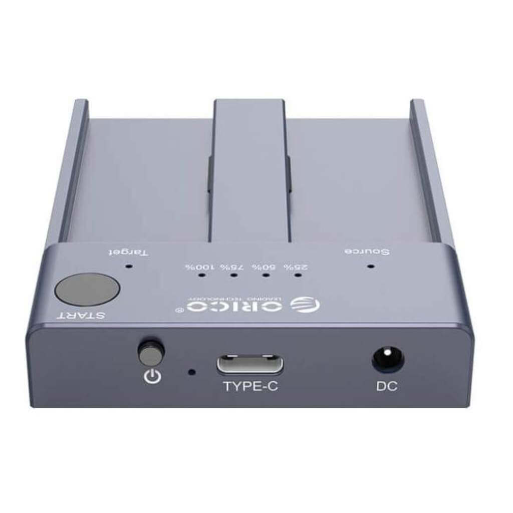 Orico M.2 NVMe Cloner Dual-Bay Docking Station USB-C To NVMe SSD Duplicator