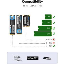 Orico M.2 NVMe Cloner Dual-Bay Docking Station USB-C To NVMe SSD Duplicator - Image 5