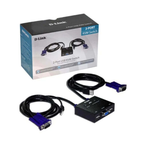 D-Link 2-Port KVM Switch With VGA & USB Ports
