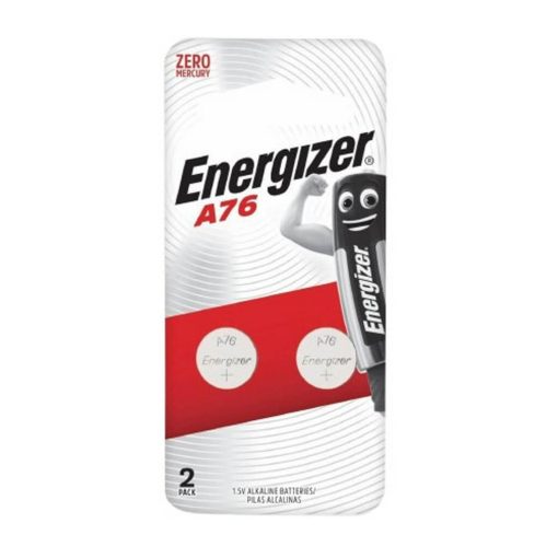 Energizer A76 LR44 Alkaline Coin Button Batteries 2 Pack