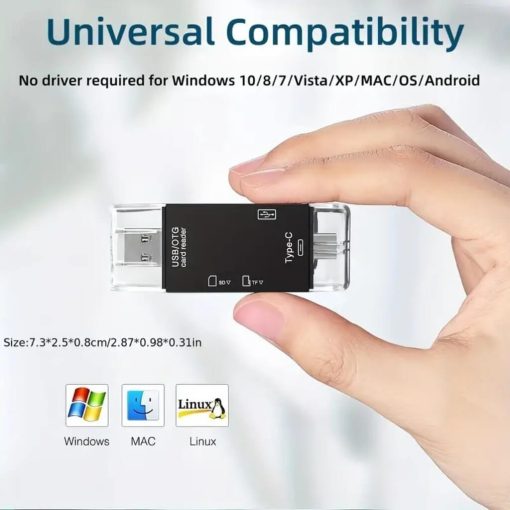OTG USB Card Reader Device For Smart Phone & Tablets - Image 2
