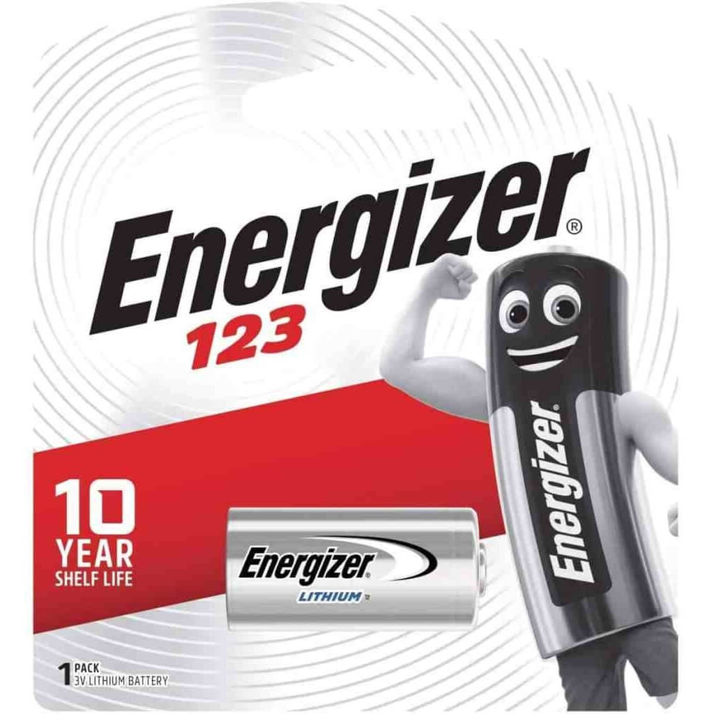 Energizer 123 3V Lithium Battery 1 Pack
